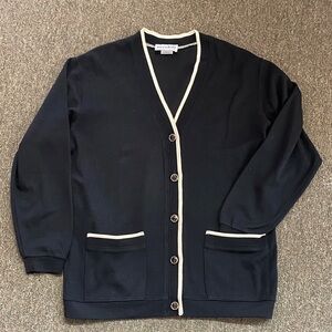 Vintage Eccobay Black and White Cardigan